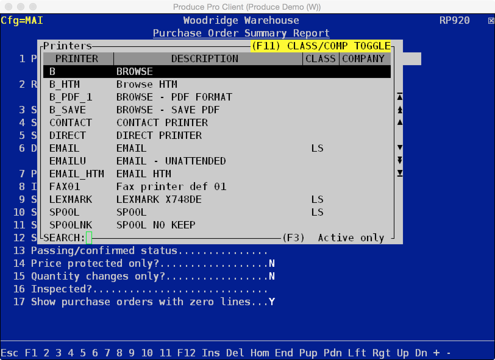 If you have Produce Pro set up with more than company, and you need to ...