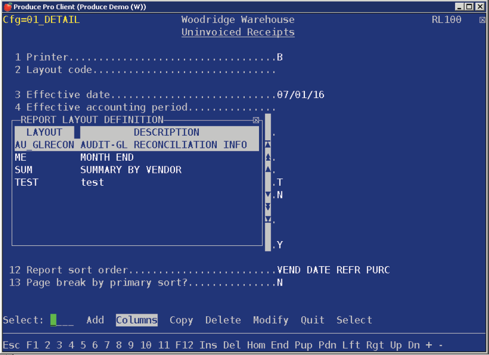 (If you do not have any definitions set up at this point, the list ...