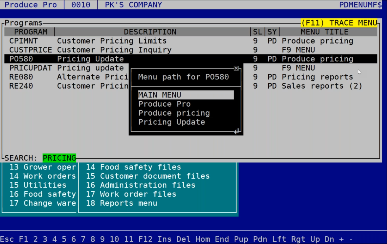 The system pops up a window that tells you exactly where to find the ...