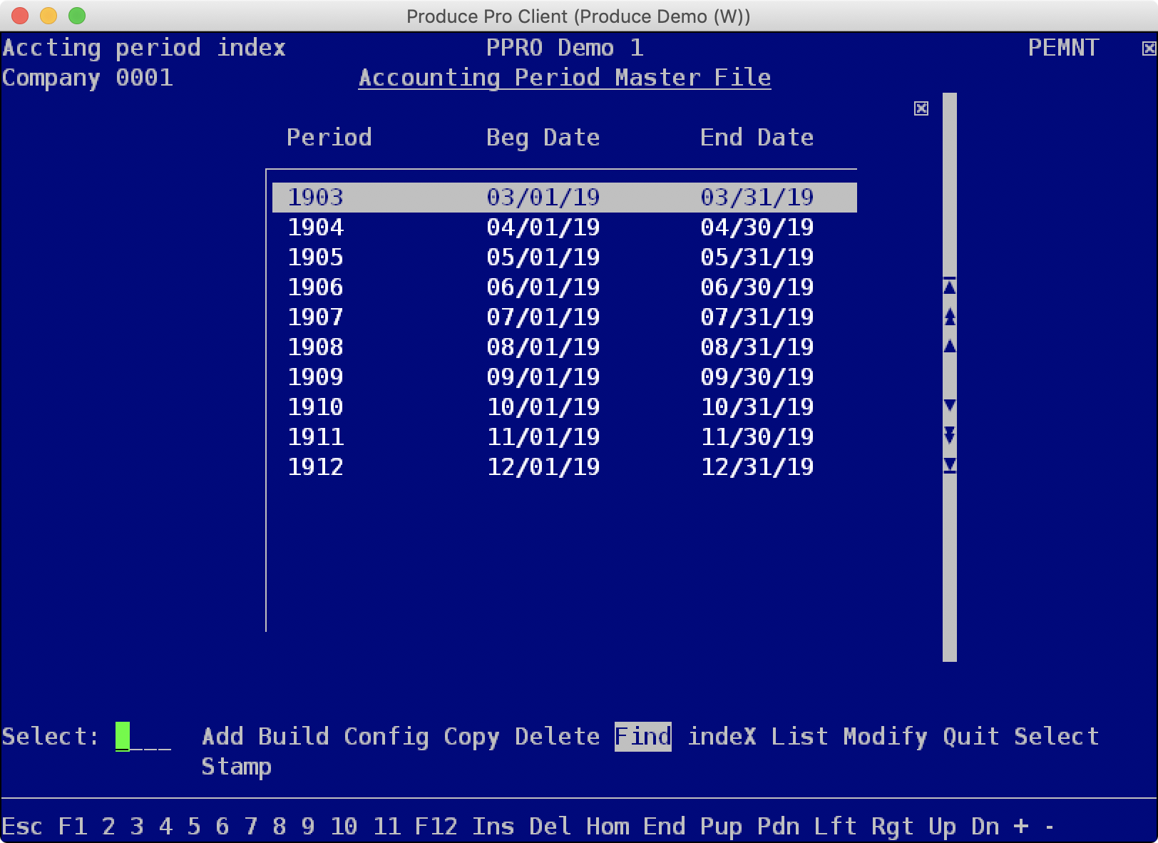 Periode Register To add periods by hand...