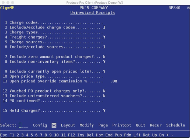 Charge codes — To focus on or exclude a particular charge code, enter ...