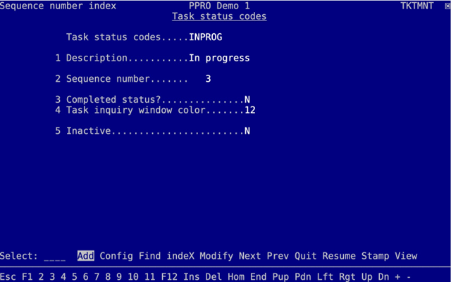Work Status Code 06 The settings